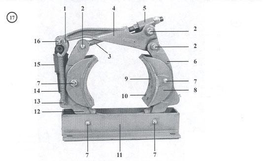 10 x 4 Type H Brake, J-2926 (Old Style), P/N 114295